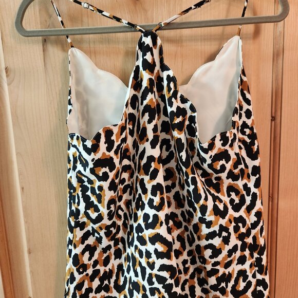 J Crew halter leopard cheetah print shell top 6 - Picture 3 of 3